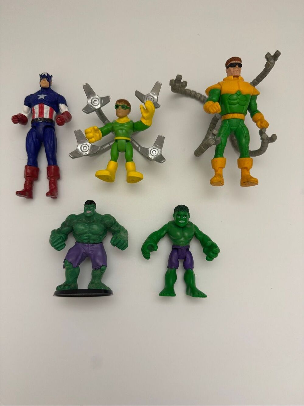 Marvel Dr Octopus Captain American Hulk Action Figure Lot of 5